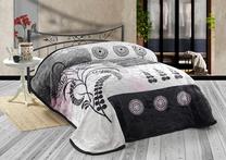Lovatiesė Mijolnir SuperSoft 303EVN1158, baltas/juodas, 220 cm x 240 cm
