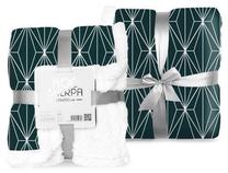 Pledas KEU-012, balta/tamsi turkio, 150 cm x 200 cm