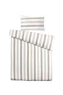 Patalynės užvalkalų komplektas Kenda Sand Pina 125, balta/smėlio, 135 x 200 cm