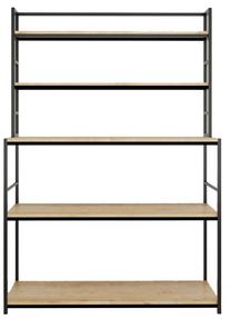 Virtuvės lentyna Kalune Design Aksu L1183, ąžuolo, 50 cm x 120 cm x 160 cm