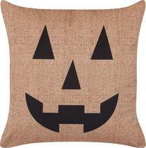 Dekoratyvinė pagalvėlė Beliani Sebes, juoda/oranžinė, 45 cm x 45 cm