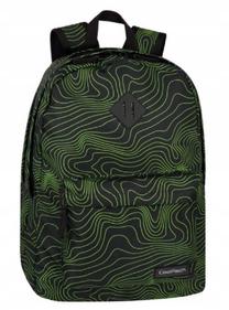 Kuprinė CoolPack Scout Jade, juoda/žalia, 32.5 cm x 18 cm x 45.5 cm