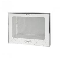 Staltiesė stačiakampė Eurofirany Obrus Karin, pilka, 145 x 300 cm