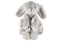 Pledas 4Living Bunny, baltas/pilkas, 75 cm x 100 cm