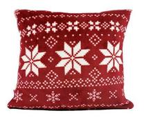 Kalėdinė dekoratyvinė pagalvėlė Kontrast Nordico 01, balta/raudona, 40 cm x 40 cm