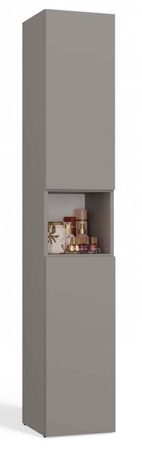 Vonios kambario spintelė Nel I, pilka, 31 cm x 30 cm x 174 cm