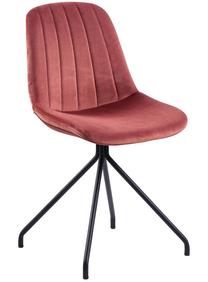 Valgomojo kėdė Waldbierg, juoda/rožinė, 53.5 cm x 46.5 cm x 86 cm