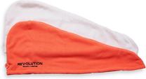 Plaukų rankšluosčių rinkinys Revolution Haircare Hair Wraps HT0185HWCW, baltas/oranžinis, 2 vnt.