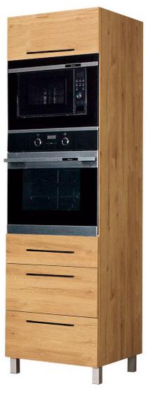 Virtuvinė spinta Bodzio, ruda, 59 cm x 60 cm x 207 cm