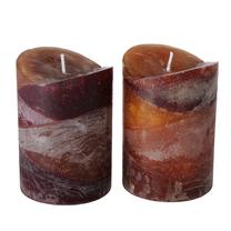 Žvakė, cilindrinė GRADIENTA, 50 h, Raudona/Geltona/Įvairių spalvų