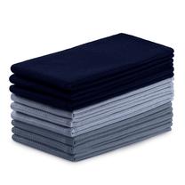 Virtuvinių rankšluosčių rinkinys Restilo Letty Waffle, mėlyna/tamsiai mėlyna/šviesiai mėlyna, 50 cm x 70 cm, 9 vnt.