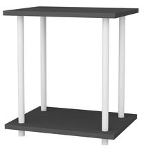 Kavos staliukas Kalune Design Bristol, antracito/balta, 35 cm x 44.6 cm x 48.2 cm