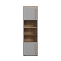 Pastatoma lentyna Domoletti Surfinio SFNR711L-M378, medžio/pilka/ruda, 41.3 cm x 58.6 cm x 194.2 cm