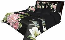 Lovatiesė NMR-008, juoda/žalia/rožinė, 220 cm x 240 cm