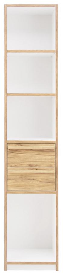 Pastatoma lentyna Forte S-room MFF2016-M317, balta/medžio, 42.2 cm x 44.3 cm x 215 cm