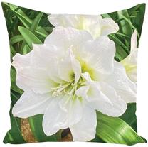 Dekoratyvinės pagalvėlės užvalkalas JCL-654, balta/žalia, 40 cm x 40 cm