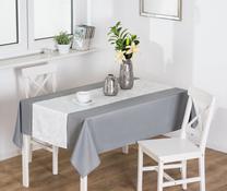 Stalo takelis stačiakampė Splendid Feliz, sidabro, 40 x 140 cm
