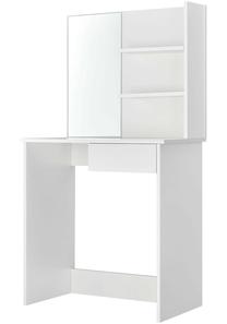 Kosmetinis staliukas Modern Home Dressing 10806156, baltas, 40 cm x 75 cm x 141 cm, su veidrodžiu