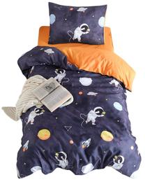 Vaikiškas patalynės užvalkalų komplektas Mijolnir Astron, mėlyna, 135 x 200 cm