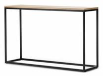 Konsolinis staliukas Kalune Design Artur, ąžuolo/juoda, 100 cm x 30 cm x 80 cm