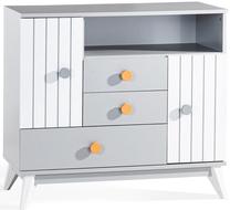 Komoda Kalune Design Bird House 2233, pilka, 47 cm x 101 cm x 91 cm