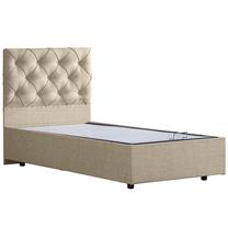 Lova viengulė Kalune Design Eylul, 90 x 190 cm, kreminė, be čiužinio, su grotelėmis