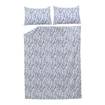 Patalynės užvalkalų komplektas Domoletti Janis, pilkas/šviesiai mėlynas, 200 x 220 cm