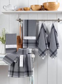 Virtuvinių rankšluosčių rinkinys Foutastic Pötikareli 336EPJ1159, juodas, 65 cm x 45 cm, 10 vnt.