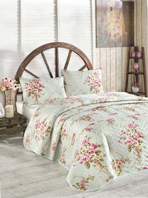 Lovatiesė Mijolnir Single Set Alanur, geltona/mint/rožinė, 160 cm x 220 cm