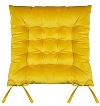 Kėdžių pagalvėlė Velvet SIA-02, geltona, 40 cm x 40 cm