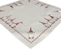 Kalėdinė staltiesė kvadratinė OSD01-1, balta, 85 x 85 cm