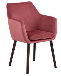 Valgomojo kėdė Nutri, rožinė/tamsiai ruda, 58 cm x 58 cm x 84 cm