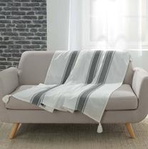 Pledas Douceur Indira, tamsiai pilka, 125 cm x 150 cm