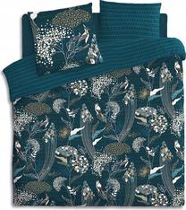 Patalynės užvalkalų komplektas Atmosphera Paon, balta/tamsi turkio, 220 x 240 cm