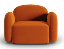 Krėslas Micadoni Home Blair Velvet, oranžinis, 119 cm x 87 cm x 80 cm
