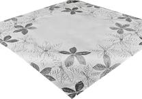 Kalėdinė staltiesė kvadratinė OS-295-N, balta/pilka, 85 x 85 cm