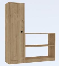 Batų spintelė Kalune Design Daisy, mėlyna, 29.6 cm x 100 cm x 120 cm