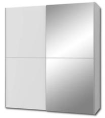 Spinta Forte Edessa KAIS82241-120, balta, 61.2 cm x 170.3 cm x 190.5 cm, su veidrodžiu