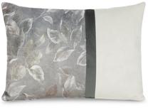 Dekoratyvinės pagalvėlės užvalkalas JXQ-10, balta/pilka, 30 cm x 45 cm