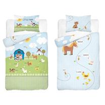 Vaikiškas patalynės užvalkalų komplektas PPG-116, mėlyna/žalia, 100 x 135 cm