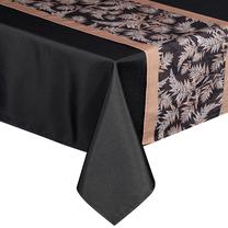 Staltiesė stačiakampė Anita, juoda/smėlio, 140 x 260 cm