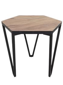 Žurnalinis staliukas Edy, rudas/juodas, 38 cm x 38 cm x 44 cm