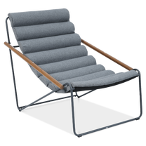 Lauko krėslas Art, tamsiai pilka, 101.5 cm x 74 cm x 85 cm