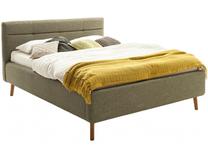 Lova dvigulė Lotte Luis, 140 x 200 cm, žalia, be čiužinio, su grotelėmis