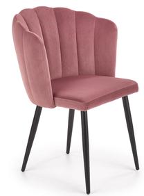 Valgomojo kėdė K386, rožinė, 60 cm x 58 cm x 84 cm