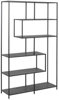 Pastatoma lentyna Home4you Seaford AC87944, juoda, 114 cm x 35 cm x 185 cm