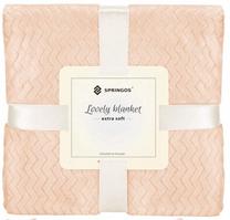 Pledas Springos Lovely Blankets Extra Soft, oranžinis, 200 cm x 220 cm