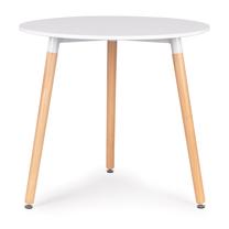 Stalas ModernHome, balta, 80 cm x 80 cm x 74.5 cm