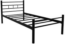 Lova viengulė Kalune Design K70, 100 x 200 cm, juoda, be čiužinio, su grotelėmis