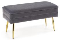 Suoliukas Velva, aukso/pilkas, 78 cm x 42 cm x 37 cm